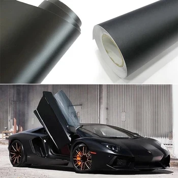 

Exterior Car sticker Decoration Waterproof 30x152cm Matte Black PVC Vinyl