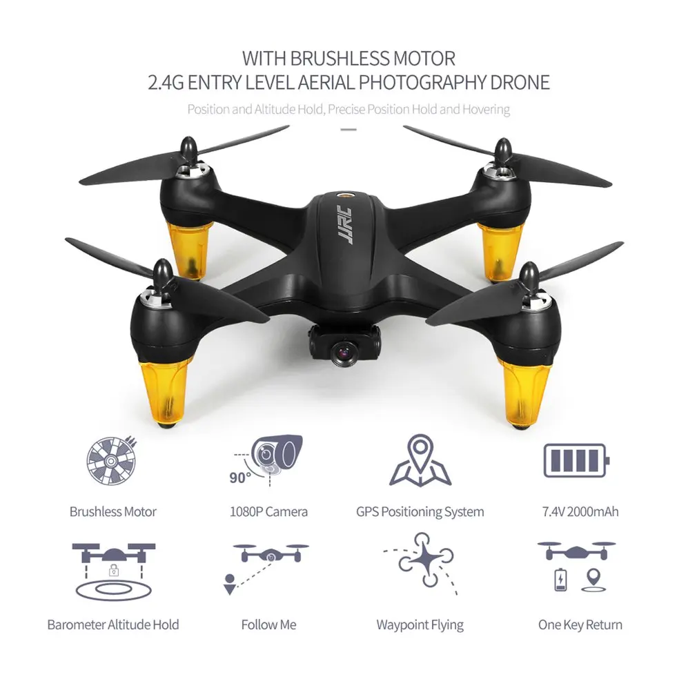 JJRC X3P GPS 5G WiFi FPV with 1080P HD Camera Phantom Altitude Hold Mode Brushless Motor RC Drone Quadcopter RTF