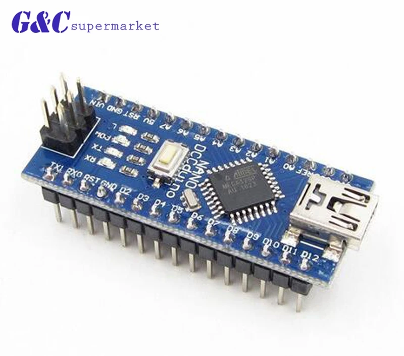 Совместимая плата Nano V3.0 ATmega168 / 328P 5V 16M микроконтроллер для Arduino ATF совместима с