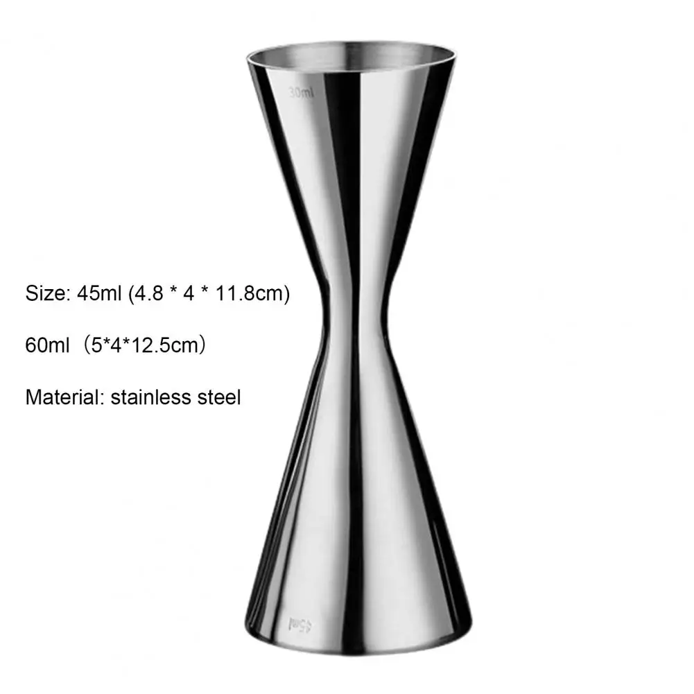 45ML/60ML Cocktail Jigger Smooth Surface Japanese Style Small Size Double Measure Cup Party Cocktail Shaker images - 6