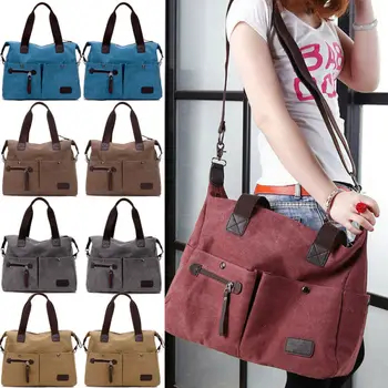 

2019 New Nylon Women Travel Large Capacity Canvas Shoulder Storage Bag Messenger Purse Satchel Tote Lady WaterProof Handbags