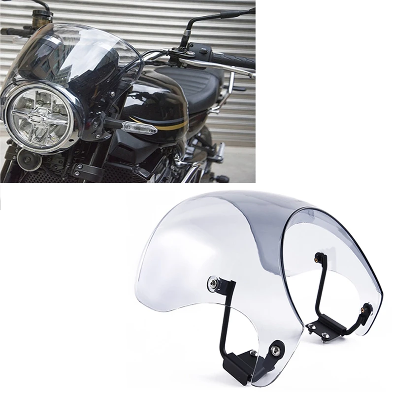 Windscreen Windshield Cafe Racer Fairing Wind Visors Protector for Kawasaki Z900RS Z 900-RS