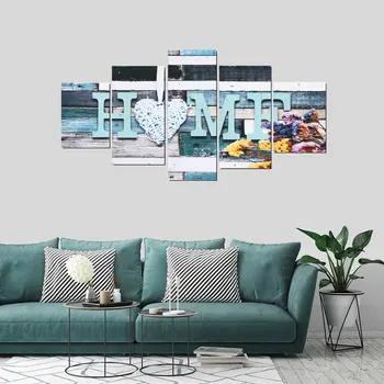

New 5Pcs/Set Canvas Painting Unframed Wall Art Pictures Posters Home Decorations Living Room Bedroom TV Background Murals Painti
