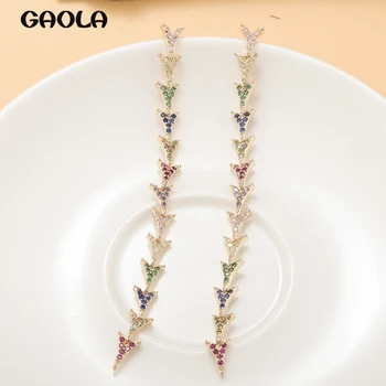 

GAOLA Dragon Tail Tassel Earrings Golden Yellow Dinner Dangling Tassel Earrings Female Personality Design Earrings GLE9604