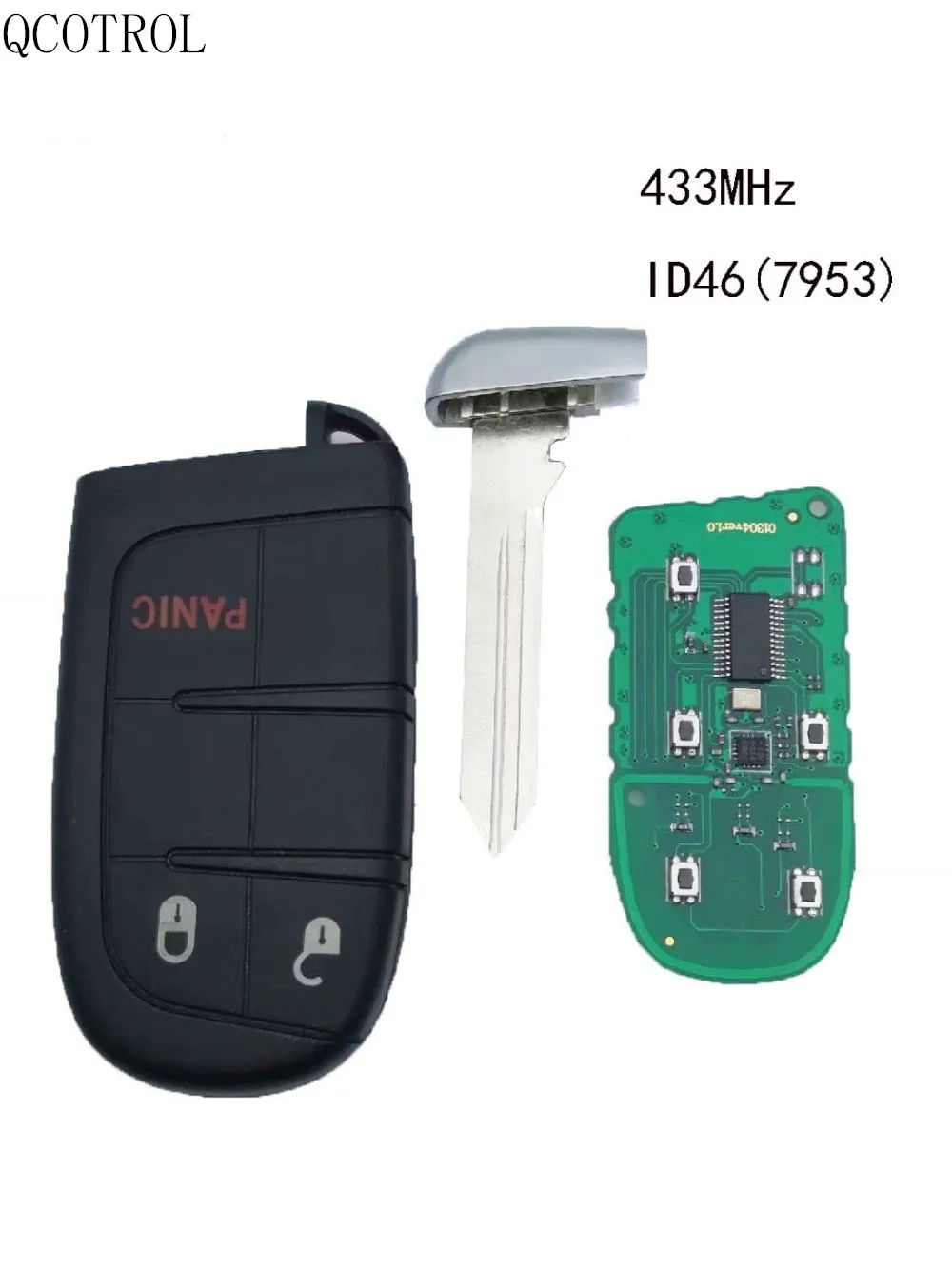 QCONTROL дистанционный смарт-ключ для DODGE/Chrysler/JEEP Grand Cherokee близость комфорт-доступ Keyless-go