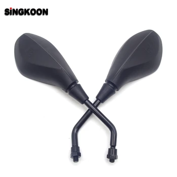 

For ducati monster 796 cbr 250r hayabusa fz6n kawasaki er5 10mm Motorcycle Rearview Mirrors Scooter Side Mirror retroviseur moto