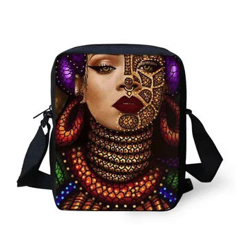 

WHEREISART Crossbody Bags for Women Handbags Black Art Afro Lady Girls Shoulder Bag Kids Mini Messenger Bags Females Phone Bag
