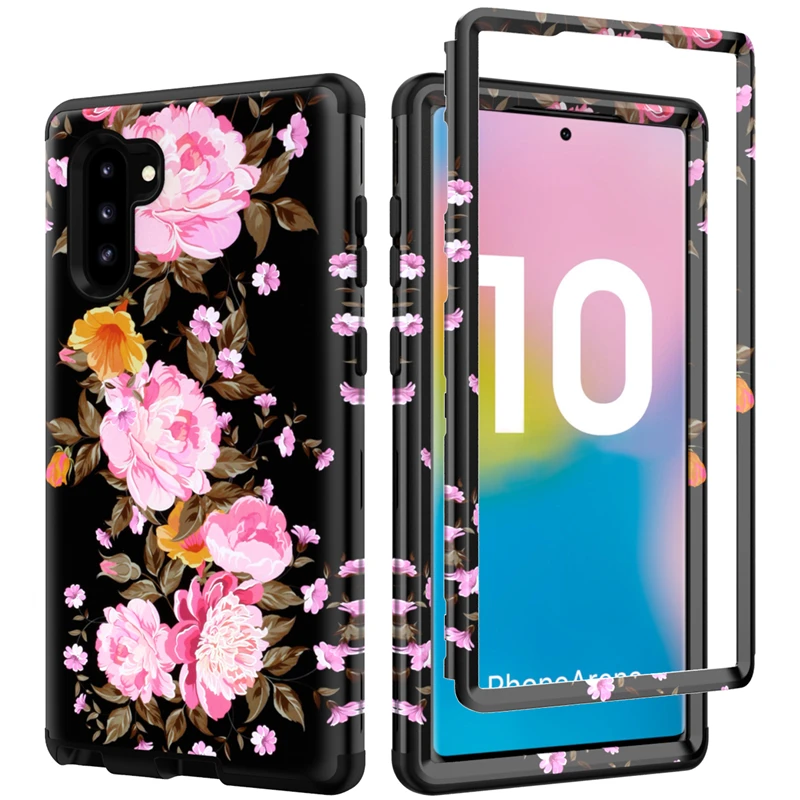 Цветочный Рисунок Примечание 10 Pro Чехол для samsung Galaxy Note10+ Note10 плюс с цветочным узором чехол сумка для мобильного телефона чехол под мрамор Капа