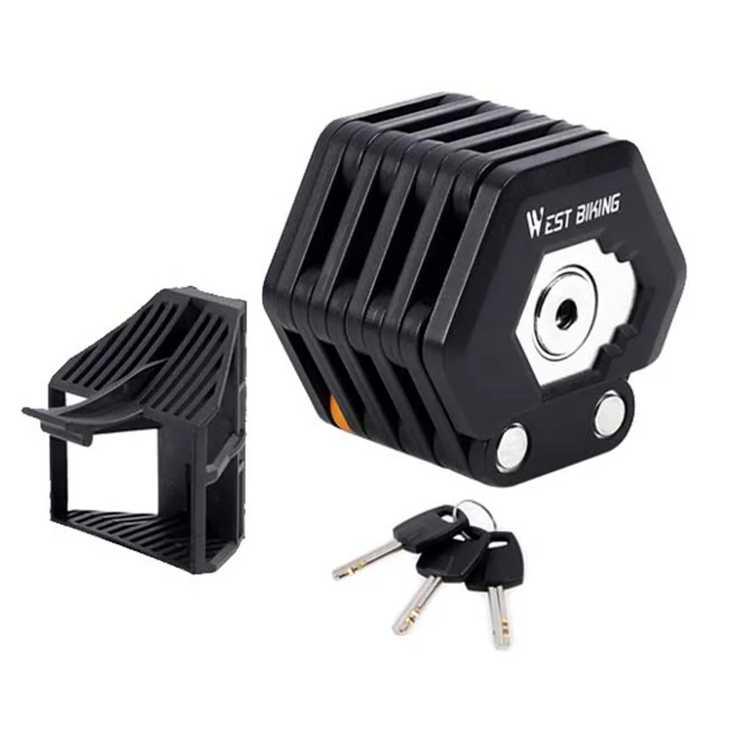 Складной Замок для велосипеда Противоугонный горного с креплением хранения