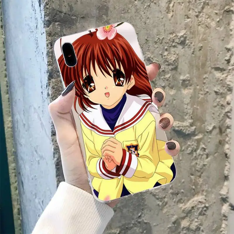 TOPLBPCS CLANNAD мягкий чехол для телефона iPhone 8 7 6 6S Plus X 5S SE 2020 XR 11 pro XS MAX|Бамперы| |