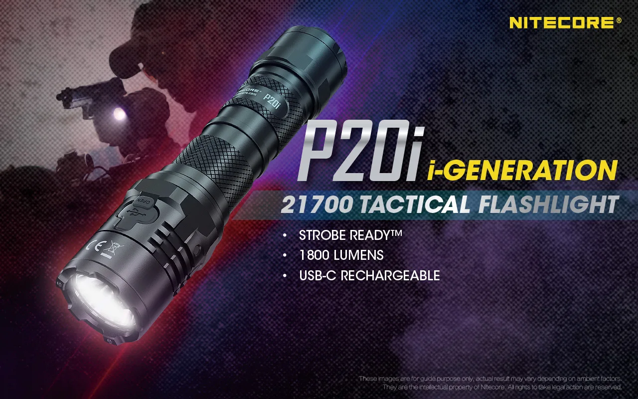 1800lumens com 4000mah Nitecore Original Lanterna Tática Usb Recarregável Super Brilhante Bateria Auto-defesa Flashligh P20i 1 super brilhante 1800lumens com 4000mah bateria auto-defesa flashligh