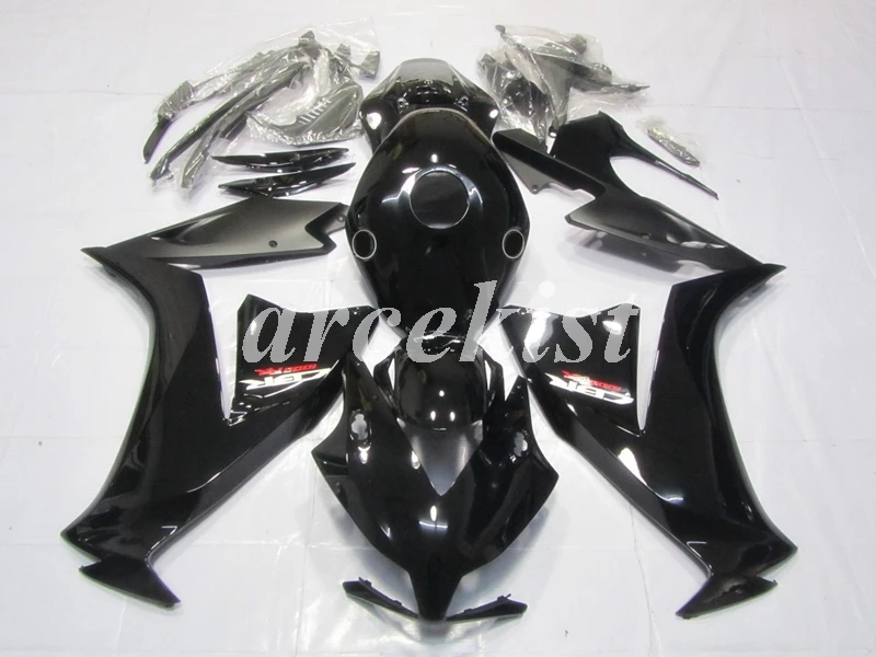 ABS Полный обтекатели комплект Подходит для HONDA CBR1000RR 2012 2013 для детей возрастом 12, 13, 14, 15, 16 CBR1000 1000RR тела комплект высокого качества черная глянцевая