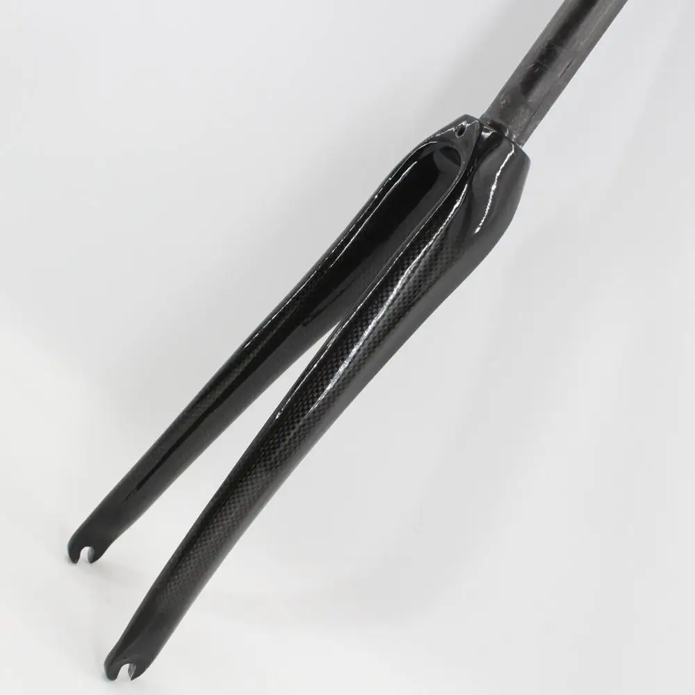 Fourche Avant Carbone 700C Vélo Route - Brillant/mat 3K - Pivot Conique, Frein C