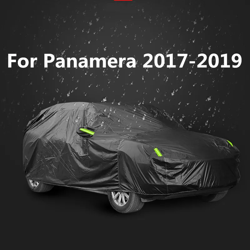 Черный Водонепроницаемый полный автомобильные чехлы для Porsche Cayenne, Macan, Panamera, 918 911 718 2011 2012 2013 - Название цвета: Type 4
