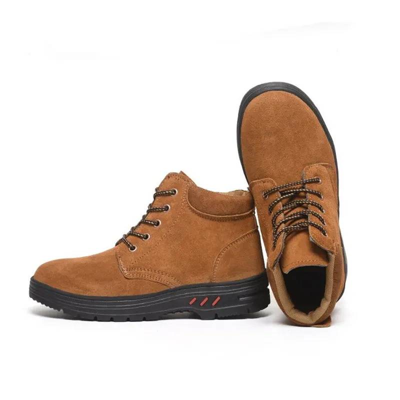 

Cow Suede Safety Shoes Men Winter Boots Indestructible Work Boots Men Welding Shoes Puncture-Proof Safety Boots Footwear