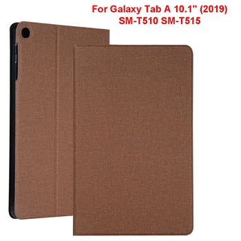 

Case for Samsung Galaxy Tab A 10.1 2019 Cloth PU Leather Soft Shell Folio Case for Samsung Galaxy T510 T515 SM-T510 SM-T515
