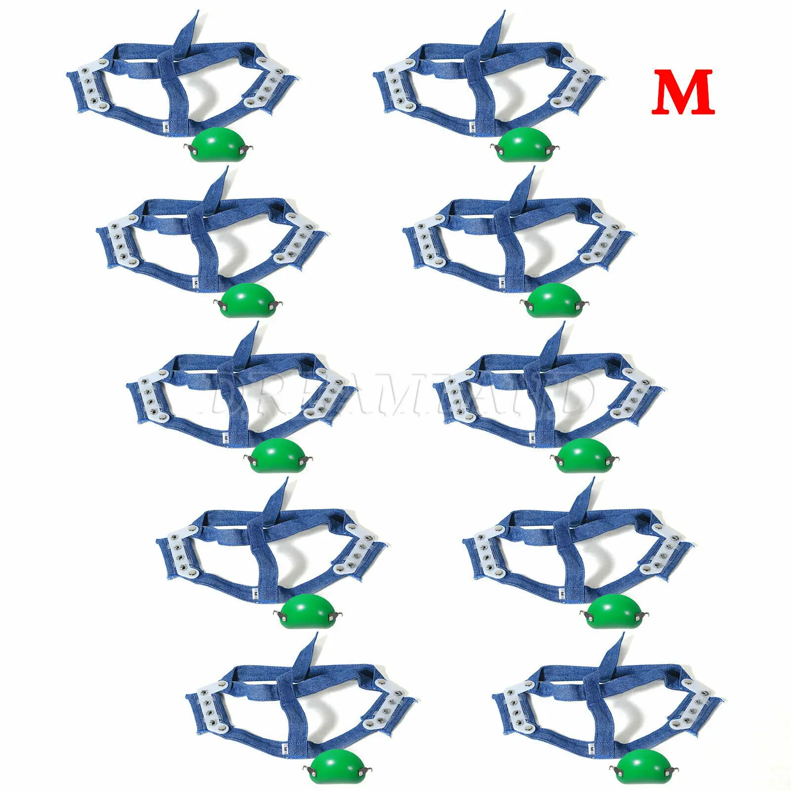 

10PCS Dental Orthodontic Headgear High-Pull Gear With Rigid Chin Cap Strap Middle Size