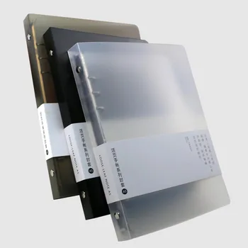 투명 크리에이티브 링 바인더 B5/A5 A6 Pp 노트북 플래너, PP 커버 액세서리, 사무실 학교 용품 문구, 6 홀