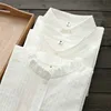 100% Cotton Office Lady White Shirts Ruffles All Match Buttoming Button 2022 Summer Striped Female Women Shirts Outwears Tops ► Photo 2/6