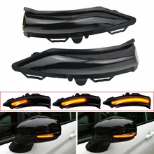 2 uds llevó indicador lateral de señal de vuelta de luz de repetición secuencial luz intermitente para Ford Fiesta ST línea MK8 2018 de 2019 de Puma 2020