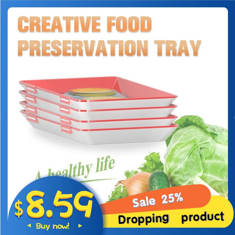 6 шт. Защита окружающей среды и предотвращение загрязнения пищевых продуктов вакуумный консервационный лоток инновационный пищевой вакуумный консервационный лоток