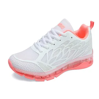 

2019 Spring Autumn Women Running Shoes Wearable Air Cushion Women Sneakers Comfortable Casual FLyknit Flats Sports Shoes