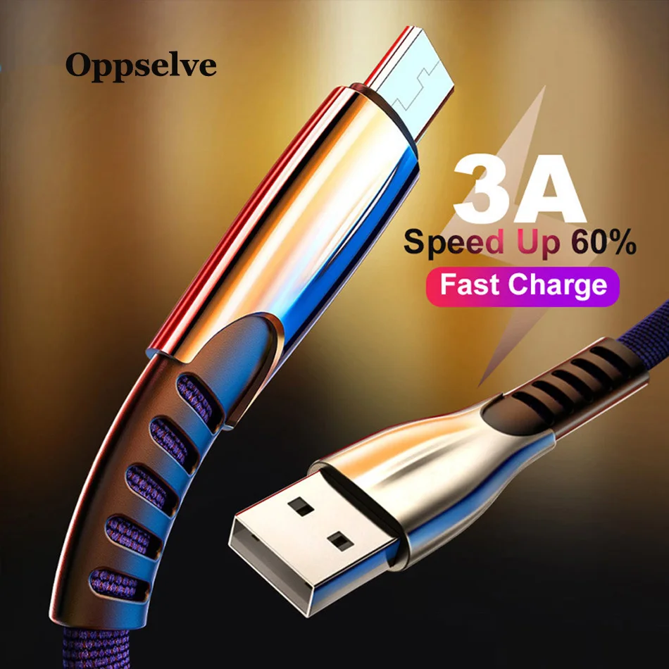 Oppselve кабель Micro USB 3A для быстрой зарядки телефона Xiaomi Redmi Note5 Micro USB кабель для передачи данных для samsung USB шнур