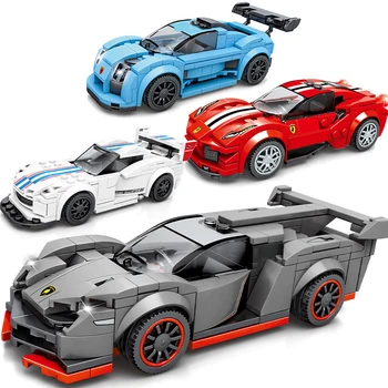 

Enlighten City Super Racers Model Building Blocks Speed Champions Racing Sport Car Bricks Construction Toys For Children Gifts