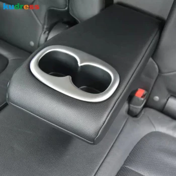 

For Mitsubishi Outlander 2016 2017 2018 2019 2020 Rear Center Console Water Cup Holder Cover Trim Interior Sticker Accessories