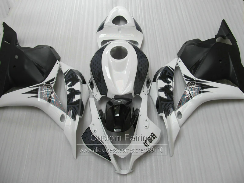 Ико качество обтекатель комплект для HONDA CBR600RR 2009 2010 2011 2012 CBR 600 RR Белый Черный ABS Обтекатели 09, 10, 11, 12, XF28