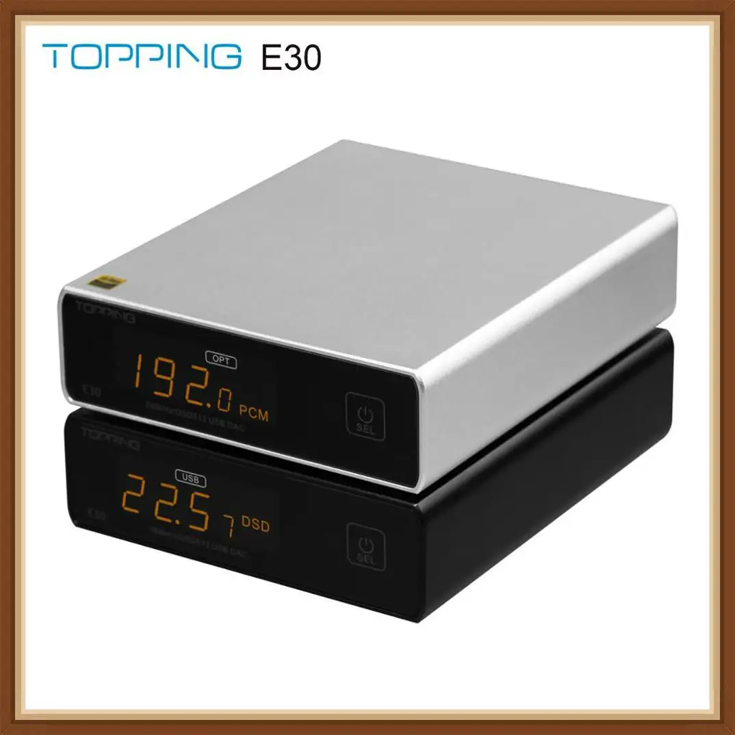 TOPPING E30 AK4493 USB DAC мини Hi-Fi декодер XMOS XU208 32 бит/768 кГц DSD512 сенсорное управление с