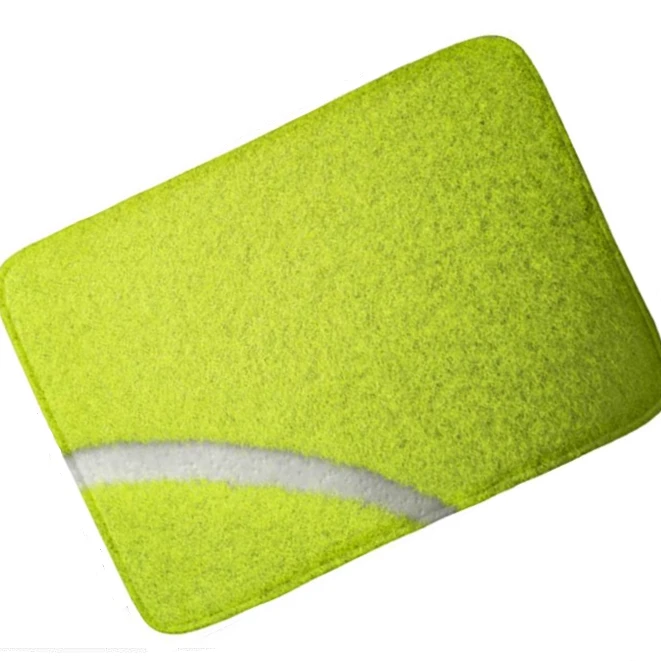 

Stylish Tennis Ball Print Welcome Door Mat Cool Tennis Ball Sport Rubber Doormat Rug Carpet Home Decor Gift for Player Spectator