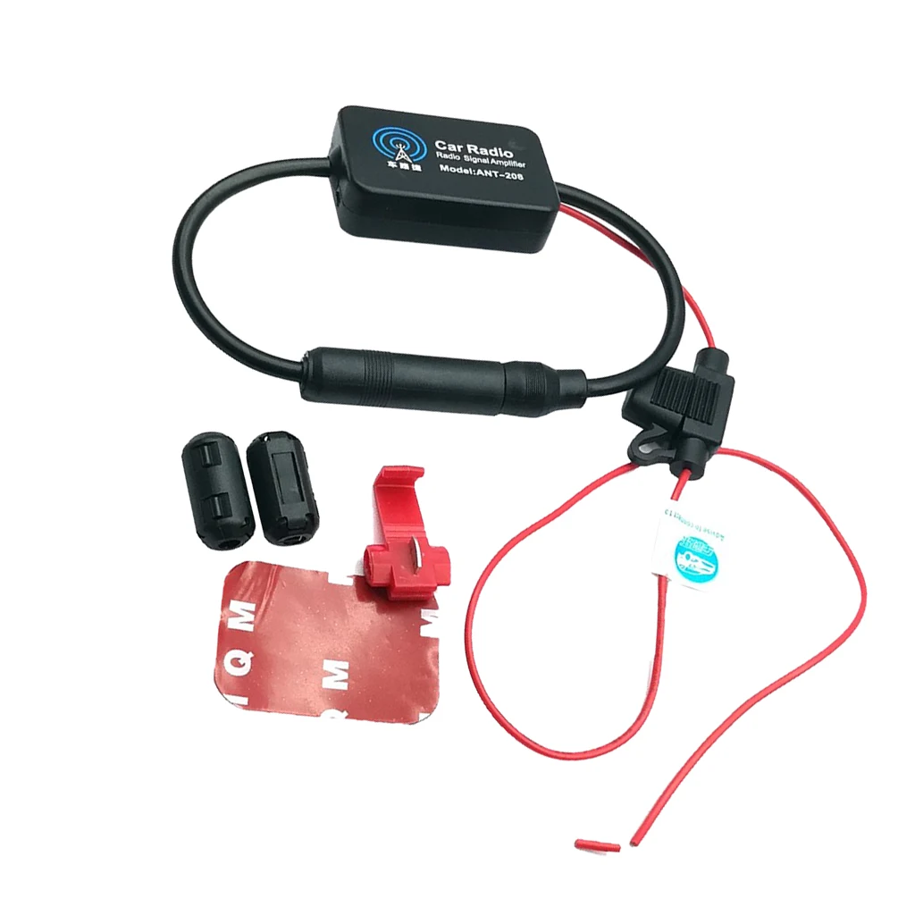 Universal Vehicle Car Radio FM Antenna Signals Amp Amplifier Booster Radio FM