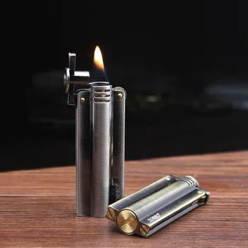 

ZORRO Metal Kerosene Gasoline Lighter Vintage Retro Strip Grinding Wheel Cigarette Lighter Creative Men Gift