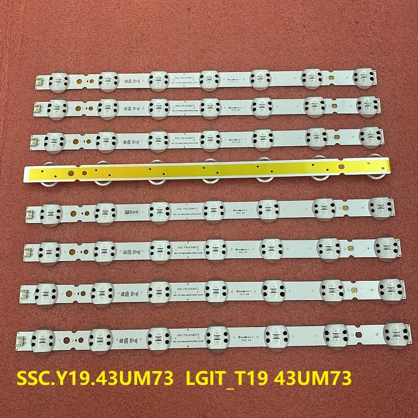 full spectrum led strip Kit 3pcs LED Backlight bar for 43um7300 43um7500 43um7510 43um7300psa 43um7500psb 43um7510psb 43um751c0sb best light strips