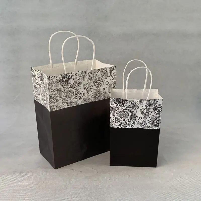 Европейский стиль конфетная бумажная упаковка цветок коробка упаковка Подарочный мешок украшение узор Косметика одежда подарок крафт бумажный пакет
