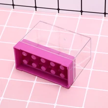 1 шт. 10 отверстий для ногтей сверла для ногтей держатель коробка держатель маникюрный контейнер для хранения для электрических ногтей Шлифовальная головка Дисплей Чехол