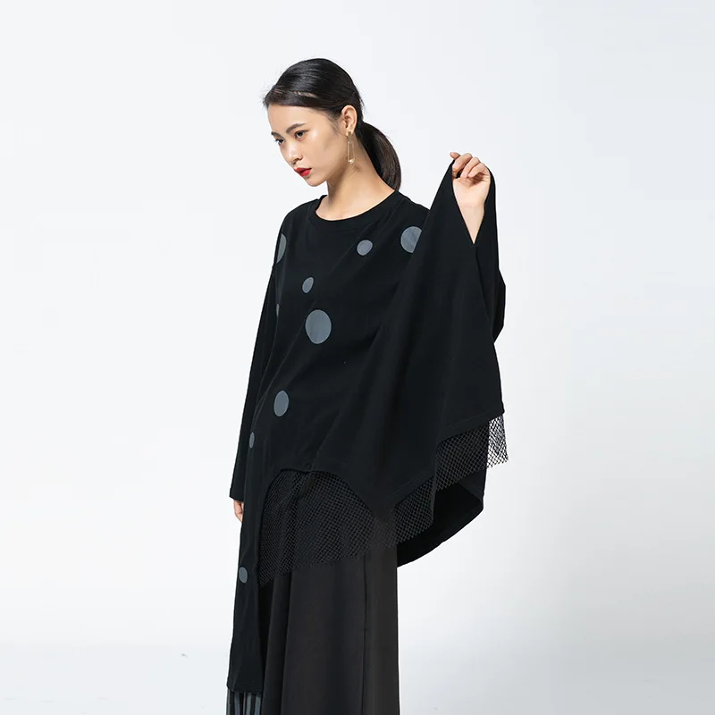 XITAO Trend Irregular Graphic T Shirts Plus Size