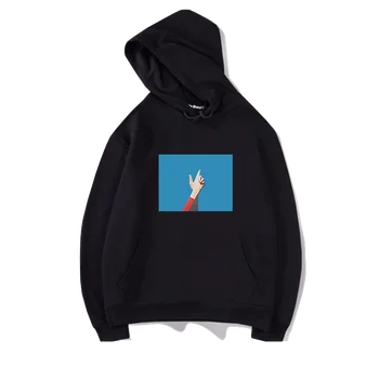 

Black Autumn Hoodies with Hat Spring and Autumn Loose Japanese White Simple Youth Coat Hoodie Fashion Casual Sweatshirt GG50wy
