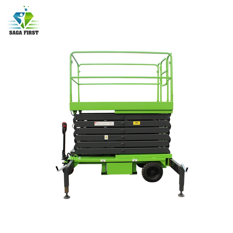 6m Full Electric Moving Aerial Scissor Man Lifts for Sales with CE |