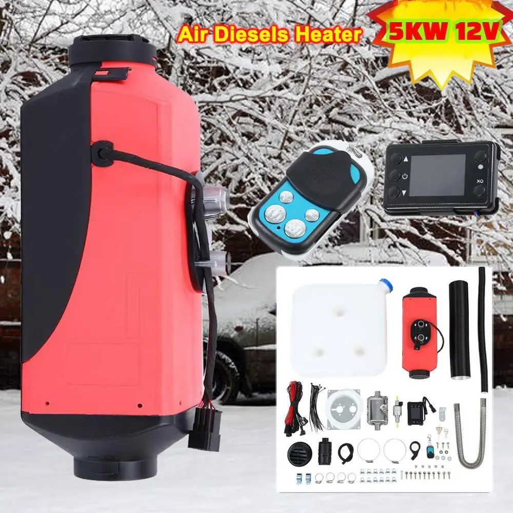 

Samger Car Heater 12V 5KW Air Diesels Heater Parking Heat LCD Monitor For Boats Bus Car Heater With Remote Control and Silencer