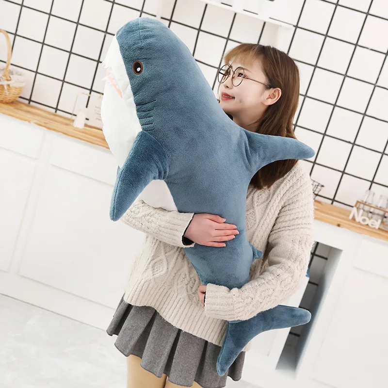 

80cm Shark Fish Stuffed Plush Toy For Baby Soft Pillow