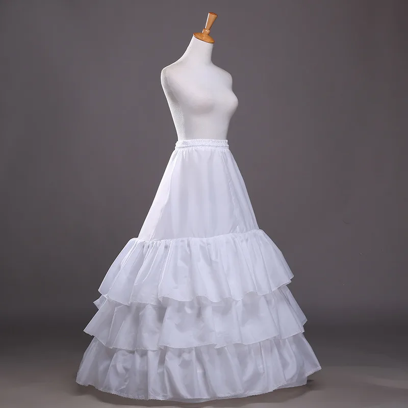 YULUOSHA кринолиновая Нижняя юбка, 2 кольца, 3 слоя, бальное платье с оборками, полуслипы, Нижняя юбка для свадьбы, свадебное платье, пышная юбка