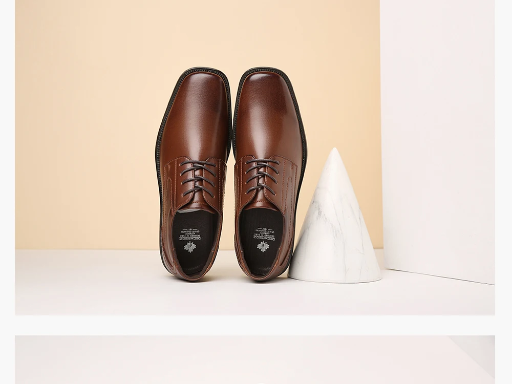 Men Fashion Office Design Classic Men Shoes Leather Comfy Lace up Men Casual Shoes New Autumn Shoes 13