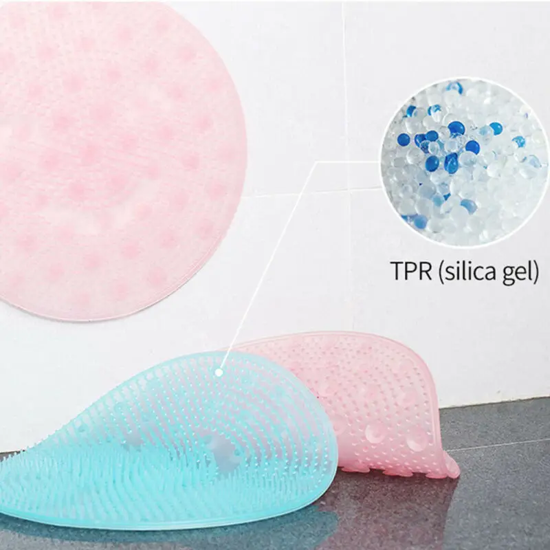 

Home Relax Non-Slip Massage Pad For Bathroom Strong Suction Cup Floor Shower Mat Elderly Feet Cleaning Brush Bathroom Tools