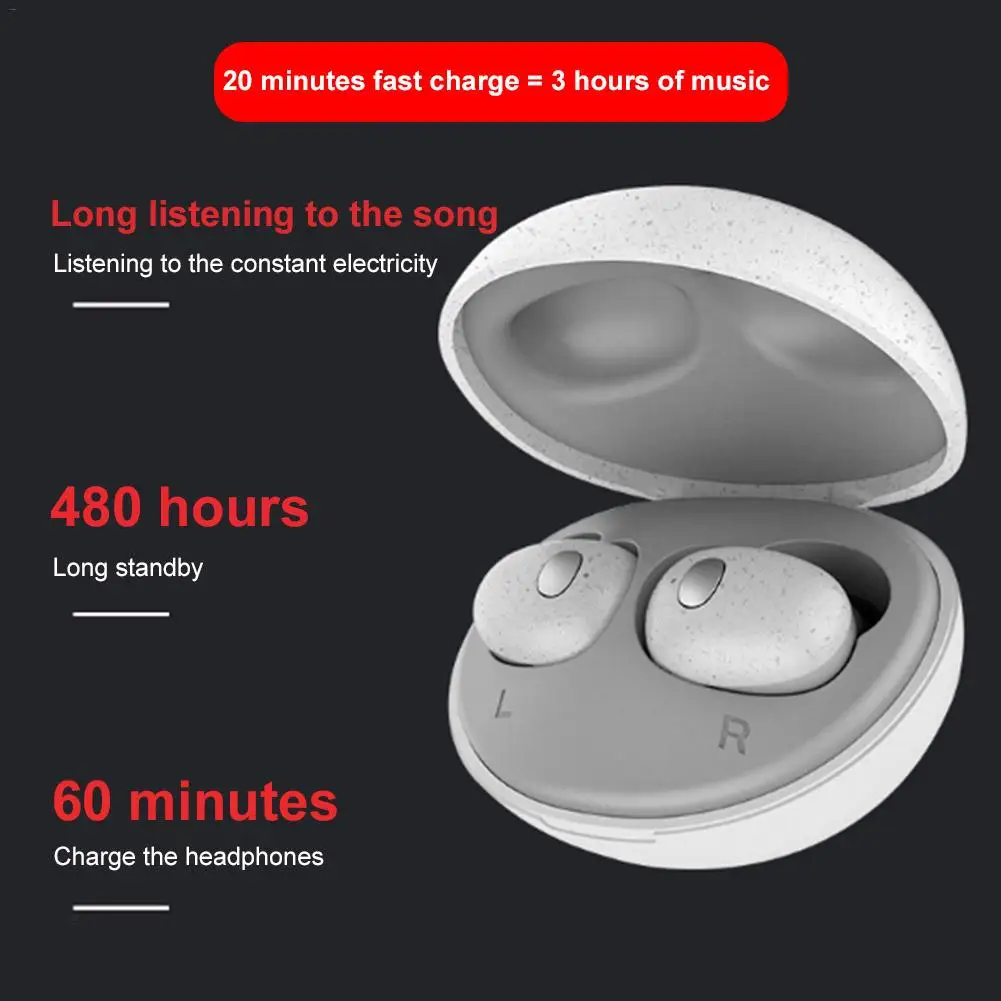 TWS беспроводные наушники Bluetooth 5,0, мини наушники, спортивные наушники, стерео наушники-вкладыши с шумоподавлением, игровые наушники