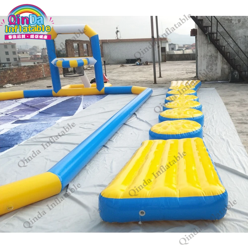 

Summer Water Paly Games Inflatable Floating Water Bridge Inflatable Water Obstacle Course For Sale