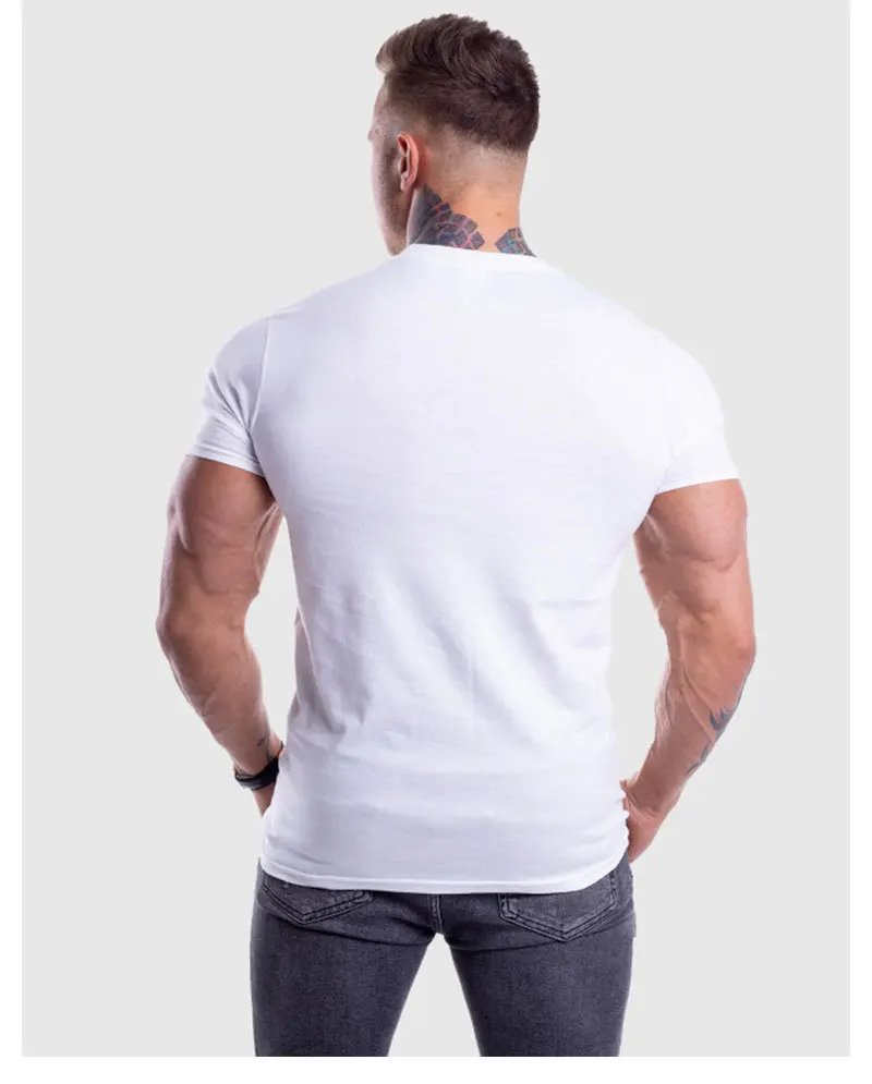 Muscle Dr. Brothers, популярный бренд, летняя спортивная футболка с коротким рукавом в европейском и американском стиле, Мужская одежда для бега, тренировок, тренировок, M