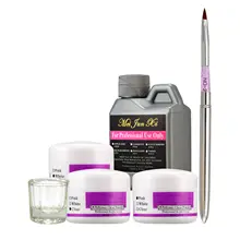 Многоцветные универсальные наборы для нейл-арта акриловая жидкая пудра Ручка Dappen инструмент для посуды набор