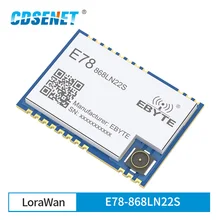 E78-868LN22S asr6501 soc lora 22dbm transceptor sem fio lorawan spi 128kb smd ipex selo buraco conector tcxo módulo rf